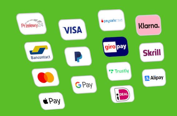 Systèmes de paiement pris en charge